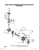 BRAKE, CLUTCH, GEARCASE, MOTOR AND PUMP Diagram and Parts List for LA6000XSW0  Whirlpool Washer