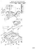 MACHINE BASE Diagram and Parts List for KAWS850GQ1  KitchenAid Washer