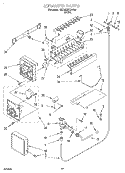 ICEMAKER, LIT/OPTIONAL Diagram and Parts List for 6ED22ZRXDW00  Whirlpool Refrigerator
