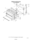 FREEZER DOOR Diagram and Parts List for ET18NKXSW04  Whirlpool Refrigerator