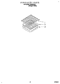 OVEN RACK, LITERATURE Diagram and Parts List for FGS385BQ2  Roper Range