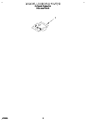 MISCELLANEOUS Diagram and Parts List for DU8500XB1  Whirlpool Dishwasher