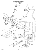 MANIFOLD PARTS Diagram and Parts List for TGP302LW1  Estate Range