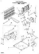 UNIT Diagram and Parts List for ET18NMXDN00  Whirlpool Refrigerator