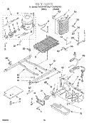 UNIT Diagram and Parts List for 7ED22PQXFW01  Whirlpool Refrigerator