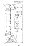GEARCASE Diagram and Parts List for LA7780XSW1  Whirlpool Washer