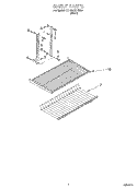 SHELF Diagram and Parts List for RT18ECRFW00  Roper Refrigerator