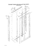 CABINET TRIMS AND BREAKER TRIM Diagram and Parts List for ARG490  Whirlpool Refrigerator
