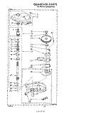 GEARCASE Diagram and Parts List for LA5300XPW0  Whirlpool Washer