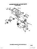 MAGNETRON AND AIR FLOW Diagram and Parts List for MS1650XW1  Whirlpool Microwave