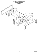 BACKGUARD Diagram and Parts List for SF330PEWN8  Whirlpool Range