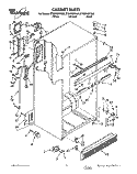 CABINET Diagram and Parts List for ET20PKXYN02  Whirlpool Refrigerator