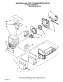 MOTOR AND ICE CONTAINER PARTS Diagram and Parts List for KFIS20XVMS10  KitchenAid Refrigerator