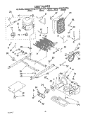 UNIT Diagram and Parts List for KSRB22FHSS06  KitchenAid Refrigerator