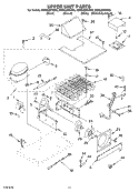 UPPER UNIT Diagram and Parts List for KSSS48FKT00  KitchenAid Refrigerator