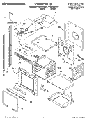 OVEN PARTS Diagram and Parts List for YKEBS208DB7  KitchenAid Wall Oven