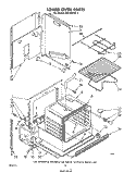 LOWER OVEN Diagram and Parts List for RB270PXK1  Whirlpool Wall Oven