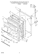 REFRIGERATOR DOOR, LIT/OPTIONAL Diagram and Parts List for ET20ZKXAW01  Whirlpool Refrigerator