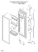 REFRIGERATOR DOOR Diagram and Parts List for 4KSRS27QDA00  KitchenAid Refrigerator