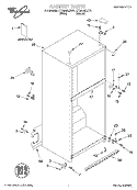 CABINET, LITERATURE Diagram and Parts List for ET18NMXJW01  Whirlpool Refrigerator