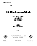 SECTION Diagram and Parts List for KECC500WWH0  KitchenAid Cooktop