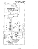 GEARCASE Diagram and Parts List for LA7800XPW0  Whirlpool Washer
