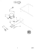 UNIT Diagram and Parts List for SCF0710HW05  Whirlpool Freezer