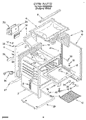 OVEN Diagram and Parts List for FGP335BQ0  Roper Range