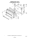 FREEZER DOOR Diagram and Parts List for ET18JMXRWR3  Whirlpool Refrigerator