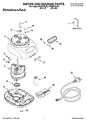 MOTOR AND HOUSING PARTS Diagram and Parts List for 4KFPM770CR0  KitchenAid Food Processor