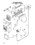 ICE MAKER Diagram and Parts List for KSRS22QAAL10  KitchenAid Refrigerator