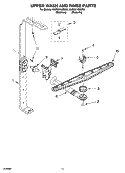 UPPER WASH AND RINSE PARTS Diagram and Parts List for KUDS01VMSS0  KitchenAid Dishwasher