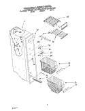 FREEZER LINER Diagram and Parts List for GD5LHGXLB02  Whirlpool Refrigerator