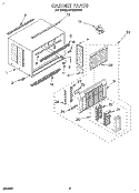 CABINET Diagram and Parts List for ACQ294XD0  Whirlpool Air Conditioner