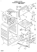 LINER Diagram and Parts List for ET18TKXDN03  Whirlpool Refrigerator