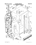 CABINET Diagram and Parts List for KSRC22DXWH00  KitchenAid Refrigerator