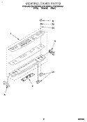 CONTROL PANEL Diagram and Parts List for KESC300BAL3  KitchenAid Range