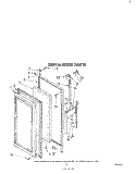SERVA-DOOR Diagram and Parts List for 3EHD261MMWR1  Whirlpool Refrigerator