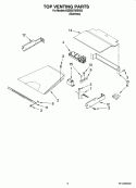 TOP VENTING PARTS, OPTIONAL PARTS (NOT INCLUDED) Diagram and Parts List for KEBS278SSS03  KitchenAid Wall Oven