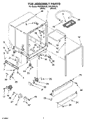 Part Location Diagram of 9743896 Whirlpool Access Panel - Bisque