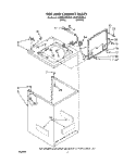 TOP AND CABINET, LIT/OPTIONAL Diagram and Parts List for KAWE560WAL2  KitchenAid Washer