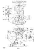 PUMP AND MOTOR Diagram and Parts List for 4KUDS220T0  KitchenAid Dishwasher