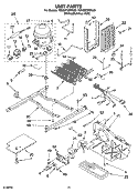 UNIT PARTS Diagram and Parts List for 7ED2GTQXPL00  Whirlpool Refrigerator