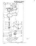 GEARCASE Diagram and Parts List for LA5580XPW1  Whirlpool Washer