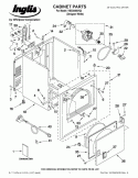CABINET PARTS Diagram and Parts List for YIED4400VQ2  Inglis Dryer
