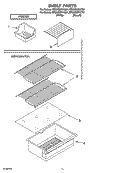 SHELF PARTS, LITERATURE AND OPTIONAL PARTS Diagram and Parts List for ET6WSMYKT01  Whirlpool Refrigerator