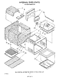 INTERNAL OVEN Diagram and Parts List for SM988PEPW1  Whirlpool Range