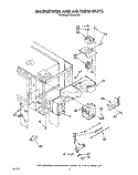 MAGNETRON AND AIR FLOW Diagram and Parts List for RM288PXV1  Whirlpool Microwave Oven Combo