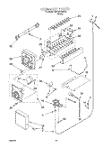 ICE MAKER Diagram and Parts List for 3XKGN7050F02  Whirlpool Refrigerator
