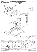 TOP AND CONSOLE PARTS Diagram and Parts List for MED6300TQ0  Maytag Dryer